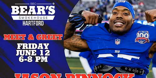 New York Giants Safety Jason Pinnock's Autograph Signing