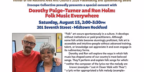 Dorothy Paige-Turner and Ron Holm: Folk Music Everywhere 