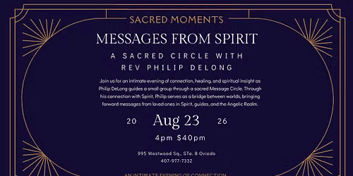 SOLD OUT! Messages from Spirit: A Sacred Circle with Philip DeLong