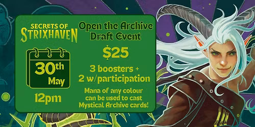 Magic the Gathering - Open the Archive Draft - Sealed