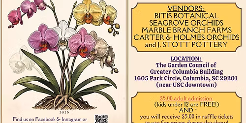 2026 South Carolina Orchid Society Show and Sale