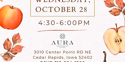 Ciders & Spice Candlelight Dinner | Aura Independent Living