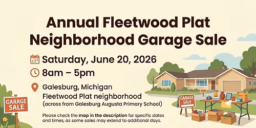 Annual Fleetwood Plat Neighborhood Garage Sale