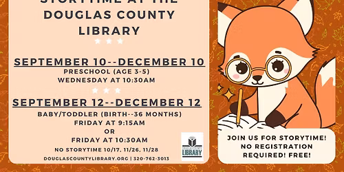 Baby/Toddler Storytime at the Library!