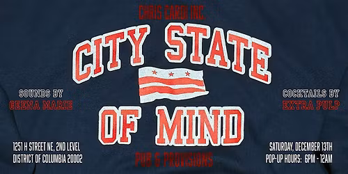 City State of Mind Pub & Provisions (Release Party & Pop-Up)