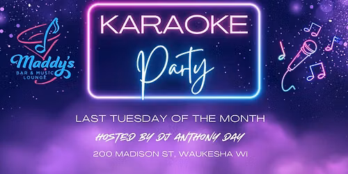 Tuesday Karaoke at Maddy's!