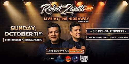 NO QUESTION COMEDY SHOW - 10/11 -Featuring: Robert Zapata