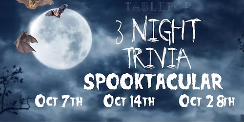 October Trivia Spooktacular - Night Three: Urban Legends & Cryptids