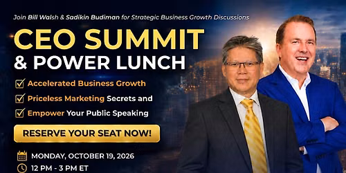 CEO SUMMIT\/Luncheon Workshop