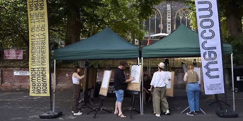 Life Drawing at the Norwich Lanes Summer Fayre