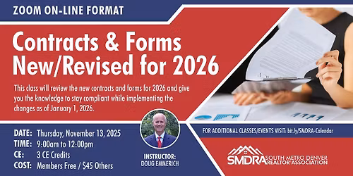 Contracts & Forms New\/Revised for 2026
