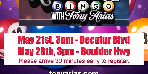 Tony's Rhinestone BINGO!  Arizona Charlie's Decatur Blvd