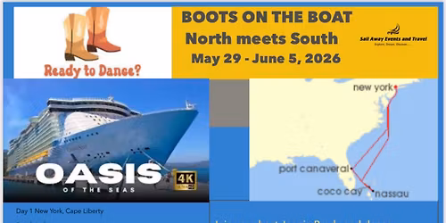 North meets south line dancing cruise to Bahamas 