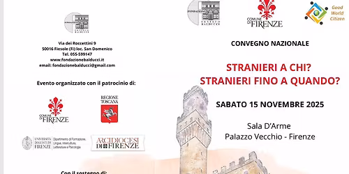 Convegno Nazionale "Stranieri a chi? Stranieri fin quando?"