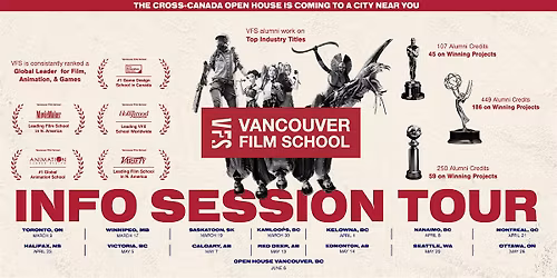 Vancouver Film School Info Session | Nanaimo, BC - April 8, 2026