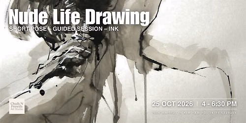 Nude Life Drawing: Short Pose \u2013 Guided Session \u2013 Ink