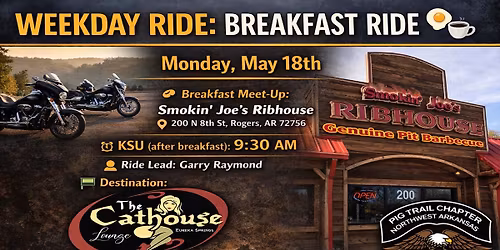 HOG2075 Weekday Ride: Breakfast Ride May 2026