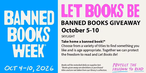 Banned Books Giveaway (all ages)