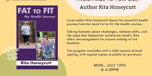 Author Talk: Rita Honeycutt