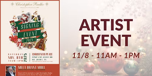 Meet Christopher Radko Ambassador Brant Moll \u2013 Mt. Juliet Ornament Signing
