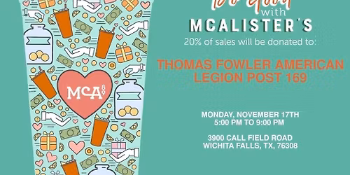 McAlister's Do Good Fundraiser