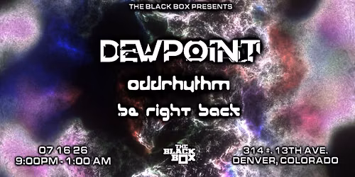 Dewpoint w\/ oddrhythm, be right back