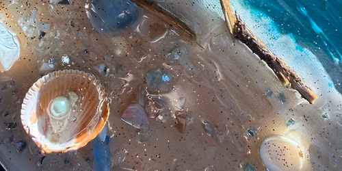 Shattered Glass Seashore Resin Fun !