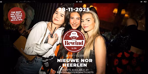 Rewind Heerlen | Nieuwe Nor | 21:00-02:00