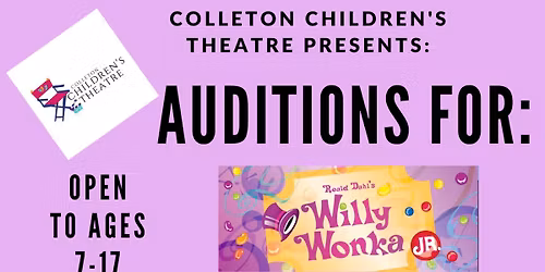 CCT auditions for Willy Wonka, jr