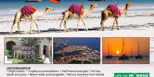 LAMU TOUR FROM 2-5TH JULY @KSH 51,500
