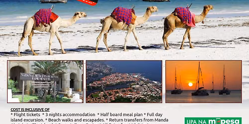 LAMU TOUR FROM 2-5TH JULY @KSH 51,500