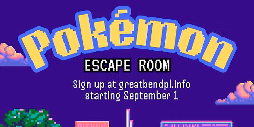 Pok\u00e9mon Escape Room ***REGISTRATION REQUIRED***