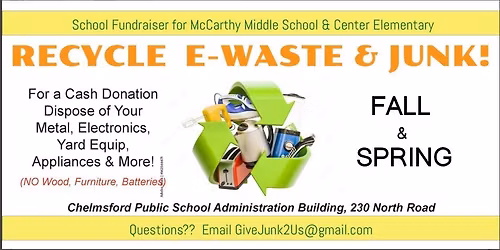 E-Waste & Recycle Day Fundraiser 