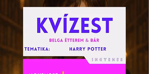 \ud83e\ude84HARRY POTTER kv\u00edz a Belg\u00e1ban | november 24. | ingyenes \u26a1\ud83c\udf7b\ud83d\udcda