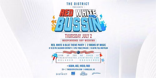 Red White & Bussin - Thursday Party