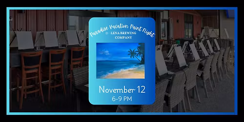 Paradise Vacation Paint Night