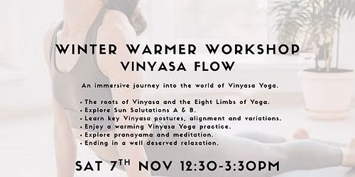 Winter Warmer Workshop: Vinyasa Flow
