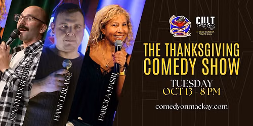 The Thanksgiving Comedy Show | English Stand-Up Comedy in Montreal