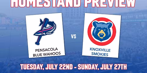 Knoxville Smokies at Pensacola Blue Wahoos at Blue Wahoos Stadium