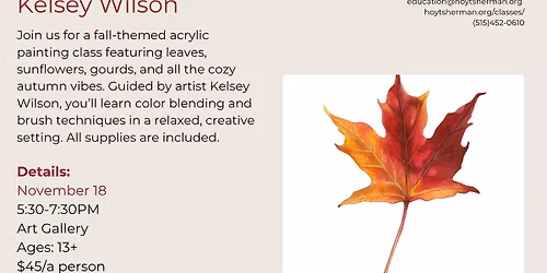 CLASS: Cozy Autumn Painting in Acrylics