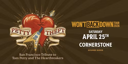 Petty Theft: Won't Back Down Tour 2026 live at Cornerstone Berkeley