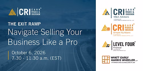 The Exit Ramp: Navigate Selling Your Business Like a Pro