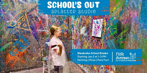School's Out Splatter Studio: Kids Painting & Pizza