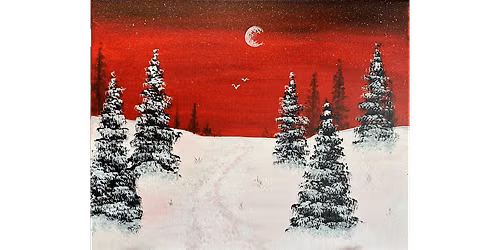 Crimson Winter - Paint and Sip in Tyler | Classpop!\u2122