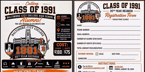Class of 1991 Baltimore City College High School 35th Reunion