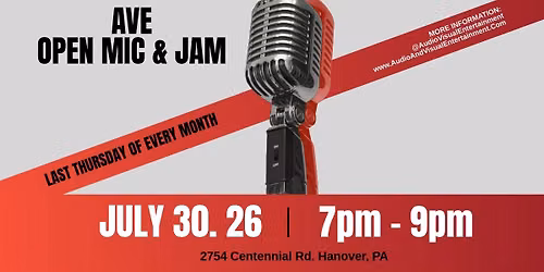 AVE July Open Mic & Jam