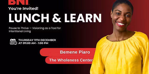Lunch and Learn: Pause to Thrive \u2014 Visioning as a Tool for Intentional Living