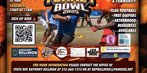 Rep. Bellmon & Pull Flags, Not Guns: TURKEY BOWL 2025 (Adult Flag Football)