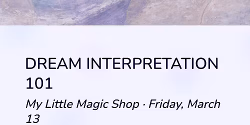 Dream Interpretation 101