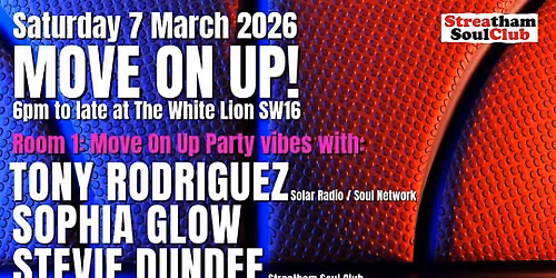 MOVE ON UP! 1st Saturday of the month